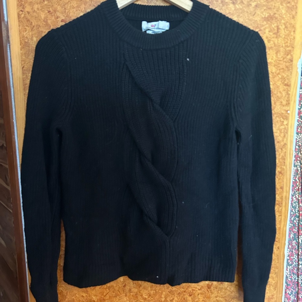 Vineyard Vines Black Crew Neck Sweater